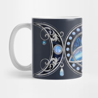 Triple Moon Triquetra Ornament with Moonstone Mug